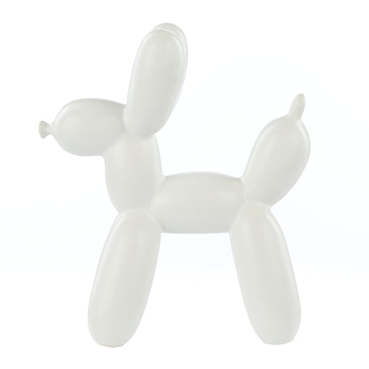 Emporium Bubbles Balloon Dog Sculpture White