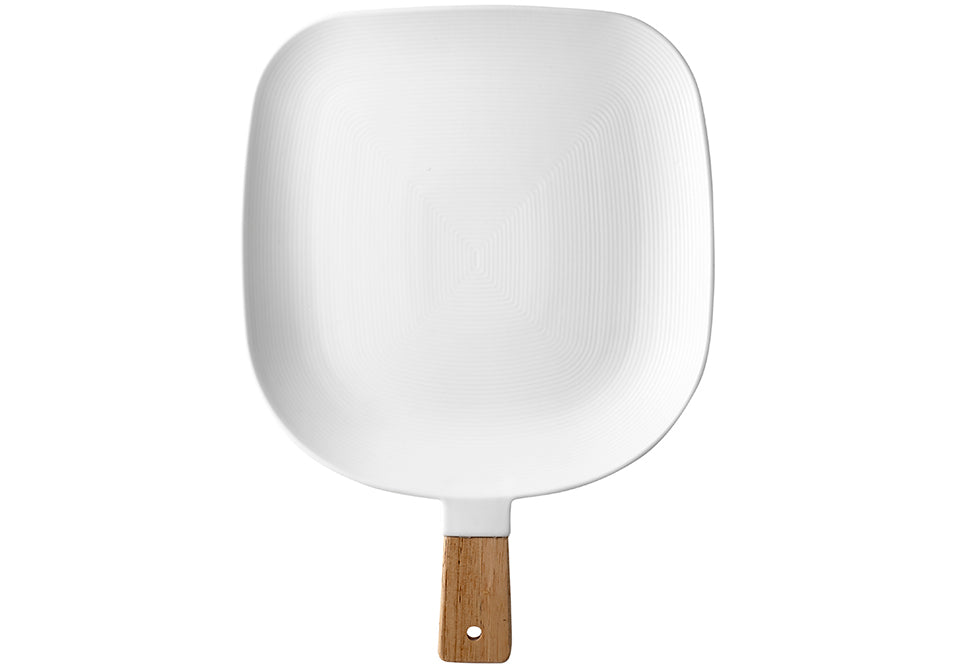 Linear White Paddle Serve Stick