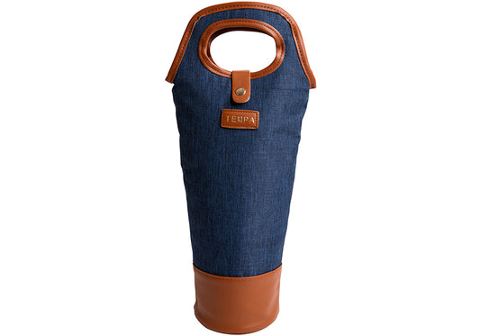 Avery Navy Insulated Single Wine Bag